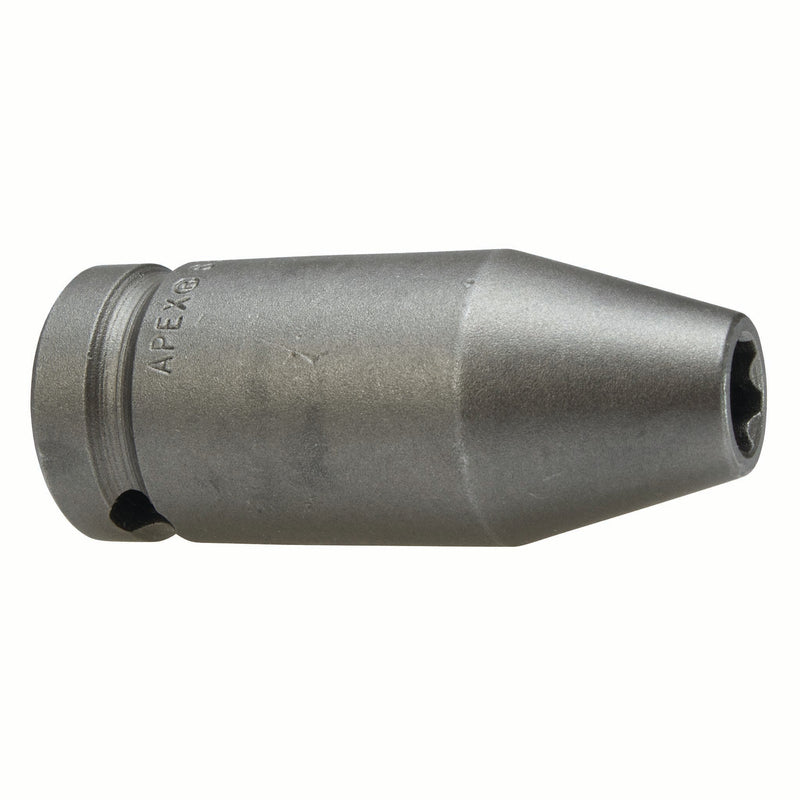 Apex SF-8MM25, Metric Hex, 6-Point, Surface Drive, Long Length, 1/2" Square Drive, 8 mm Power Socket