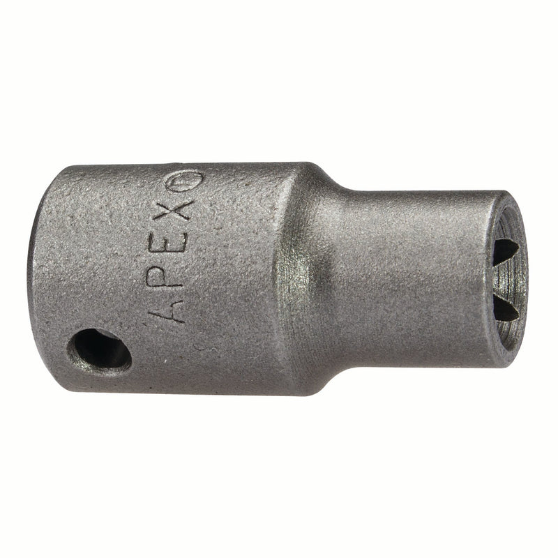 Apex TX-1408, External Torx, Thin Wall, Standard Length, 1/4" Square Drive, E8 - Impact Socket