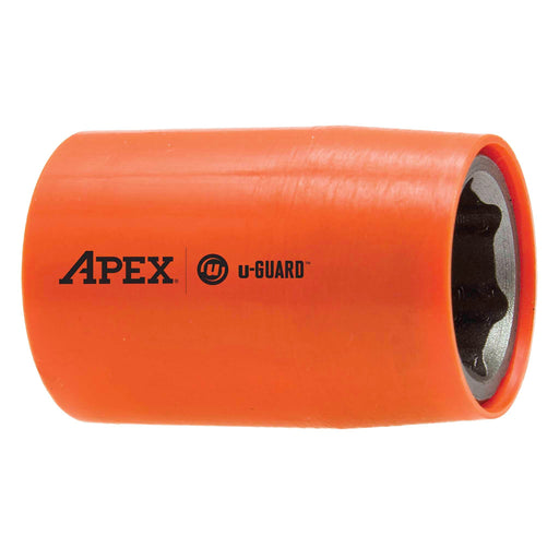 Apex UG-M-15MM13, Metric Hex, 6-Point, Covered, Fixed Magnet, Standard Length, 3/8" Square Drive, 15 mm Impact Socket