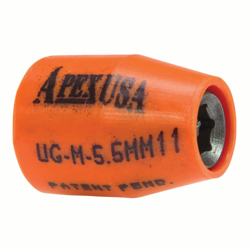 Apex UG-M-5.5MM11X Impact Socket, Metric, 6-Point, Covered, Fixed Magnet, Hex, Fixed Magnet