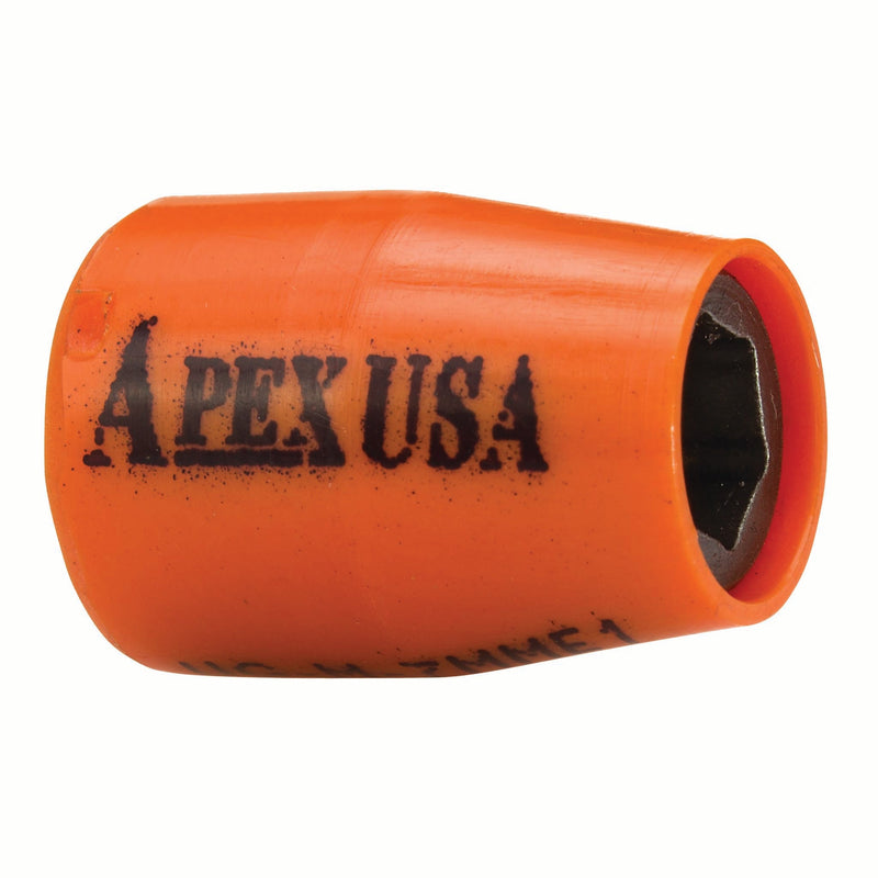 Apex UG-M-7MME1X Impact Socket, Metric, 6-Point, Covered, For Predrilled Holes, Fixed Magnet, Hex, Fixed Magnet