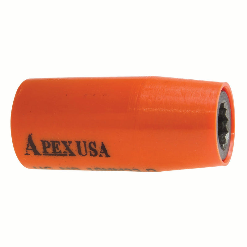 Apex UG-MB-10MM23-D, Metric Hex, 12-Point, Covered, Sliding Magnet, Long Length, 3/8" Square Drive, 10 mm Impact Socket