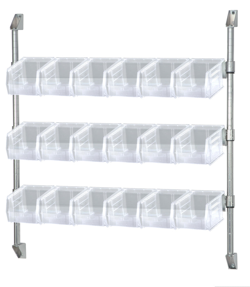 Quantum CAN-34-36BH-230CL | Cantilever Bin Holder Post Wall Mount