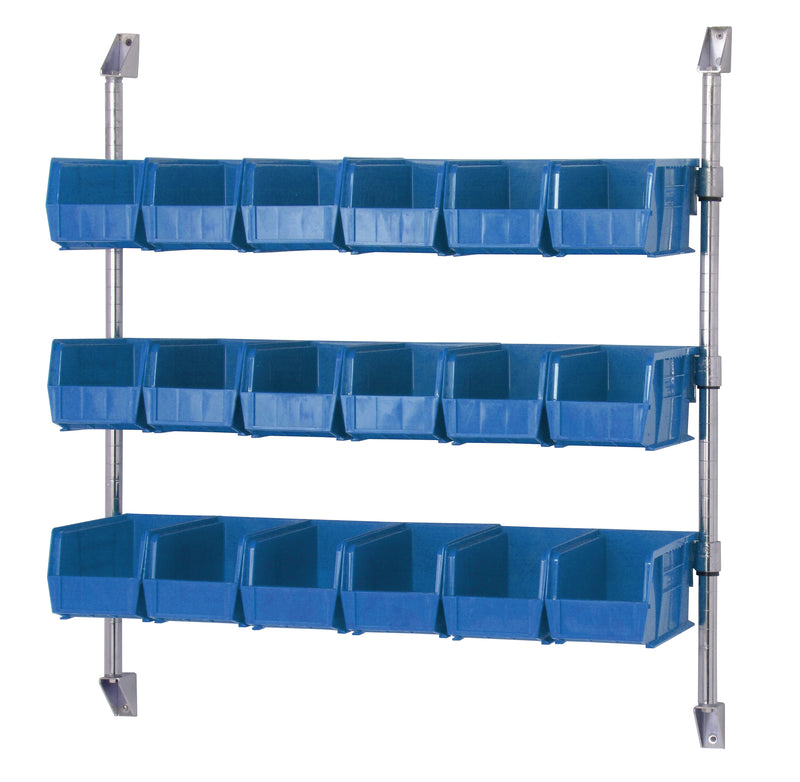 Quantum CAN-34-36BH-230BL | Cantilever Bin Holder Post Wall Mount