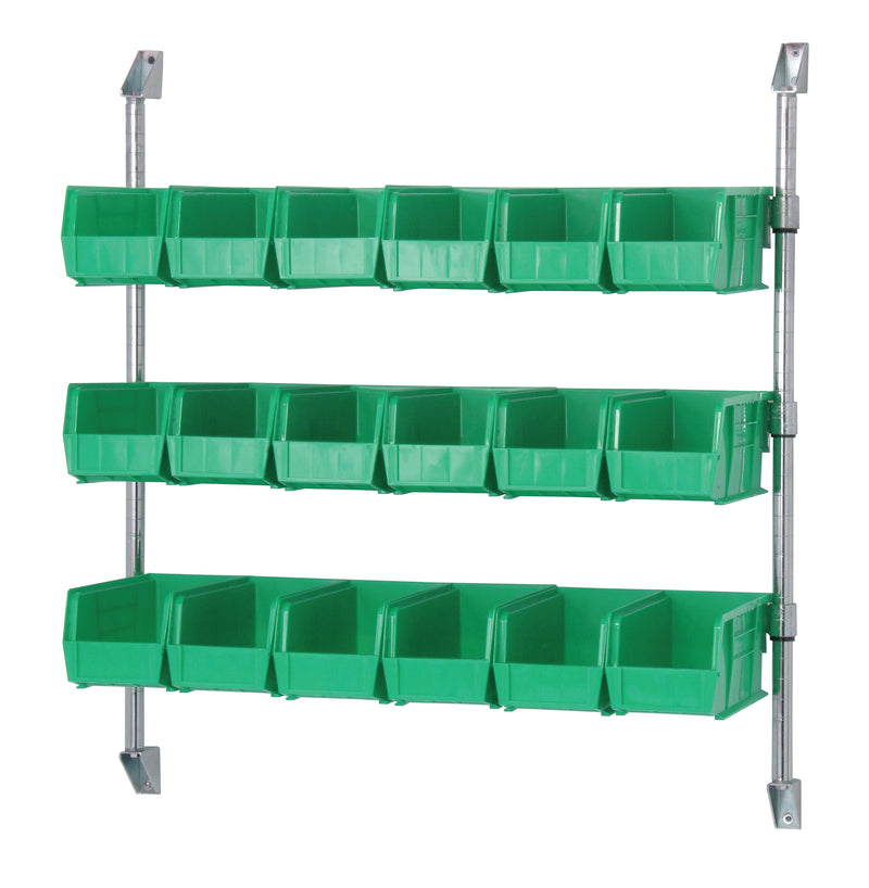 Quantum CAN-34-36BH-230GN | Cantilever Bin Holder Post Wall Mount