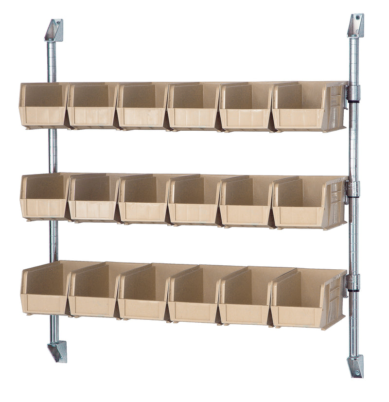 Quantum CAN-34-36BH-230IV | Cantilever Bin Holder Post Wall Mount