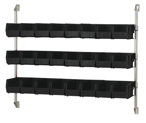 Quantum CAN-34-48BH-230BK | Cantilever Bin Holder Post Wall Mount