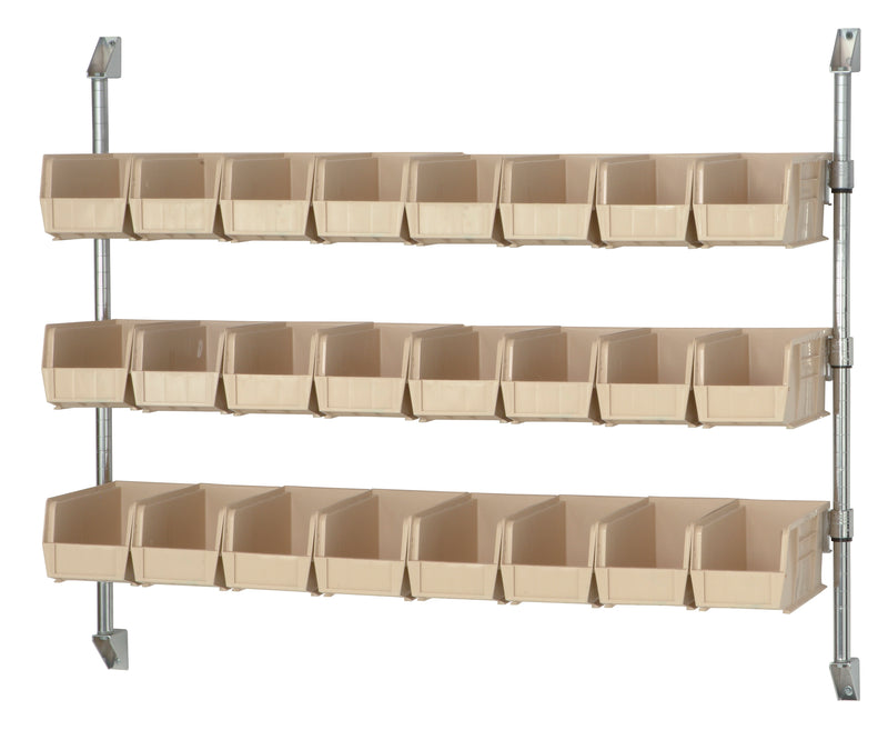 Quantum CAN-34-48BH-230IV | Cantilever Bin Holder Post Wall Mount