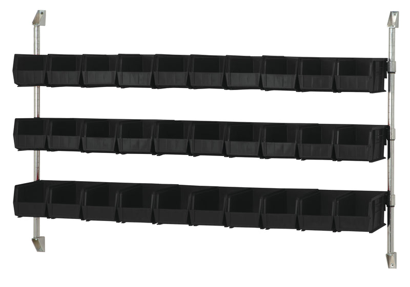 Quantum CAN-34-60BH-230BK | Cantilever Bin Holder Post Wall Mount