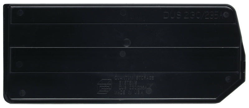 Quantum DUS235CO, DUS Black Bin Dividers, Conductive, By Pack