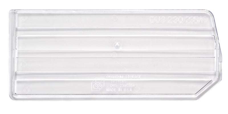 Quantum DUS230/235CL, DUS Clear Bin Dividers, By Pack