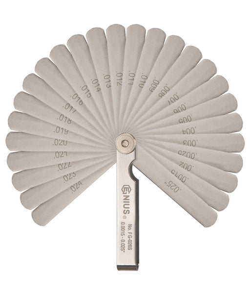 26 Blades SAE Feeler Gauge Set (0.0015″~0.025″)