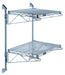 Quantum WC34-CB2472GY | Cantilever Double Shelf Post Wall Mount