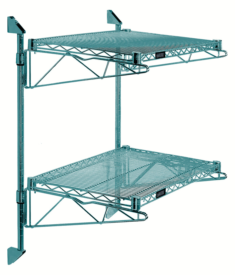 Quantum WC34-CB1842P | Cantilever Double Shelf Post Wall Mount
