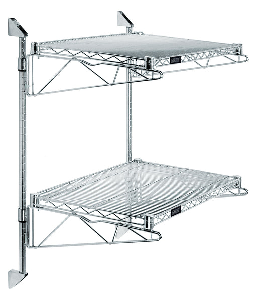 Quantum WC34-CB1242C | Cantilever Double Shelf Post Wall Mount