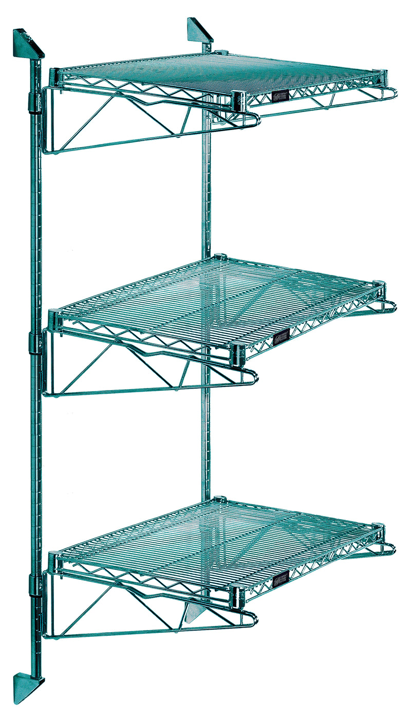 Quantum WC54-CB1436P | Cantilever Double Shelf Post Wall Mount