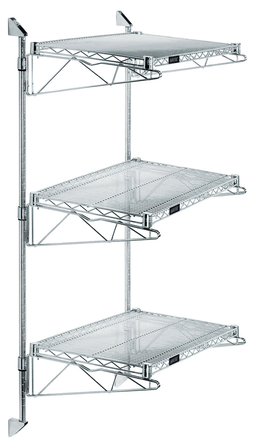 Quantum WC54-CB1242C | Cantilever Double Shelf Post Wall Mount