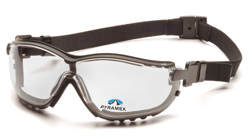 Pyramex GB1810STR20, V2G Readers Sealed Eyewear, Padded Frame, Black Frame Color, Clear with H2X Anti-Fog Lens Color, +2.0 Diopter Grade