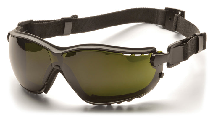 Pyramex GB1850SFT, V2G Sealed Eyewear, Padded Frame, Black Frame Color, 5.0 IR Filter with H2X Anti-Fog Lens Color