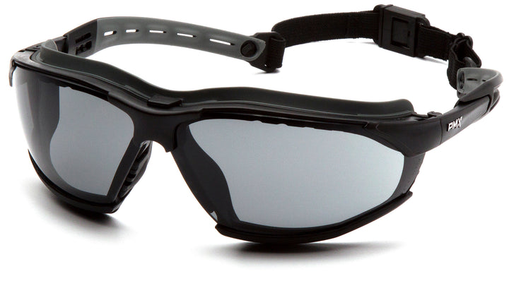 Pyramex GB9420STM, Isotope Sealed Eyewear, Black-Gray Frame Color, Gray with H2MAX Anti-Fog Lens Color