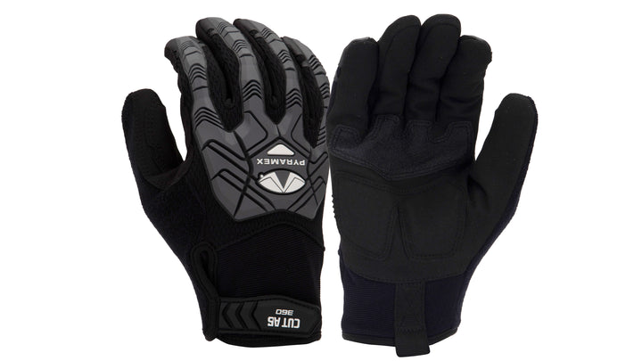 Pyramex GL204CHTM, GL204CHT Glove, Synthetic Leather, A5 Cut, Medium Size, Polybag + Hang Tag Packaging