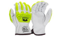 Pyramex GL3001KBM, GL3001KB Glove, Goat Leather, Impact, Medium Size