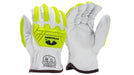 Pyramex GL3006CKBXL, GL3006CKB Glove, Goat Leather, A5 Cut, Impact, Extra Large Size