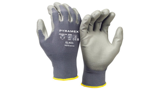 Pyramex GL401XL, GL401 Glove, Polyurethane, Extra Large Size, Polybag Packaging