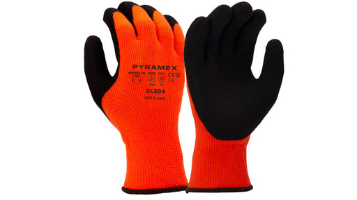 Pyramex GL504S, GL504 Glove, Sandy Nitrile, Insulated, Small Size