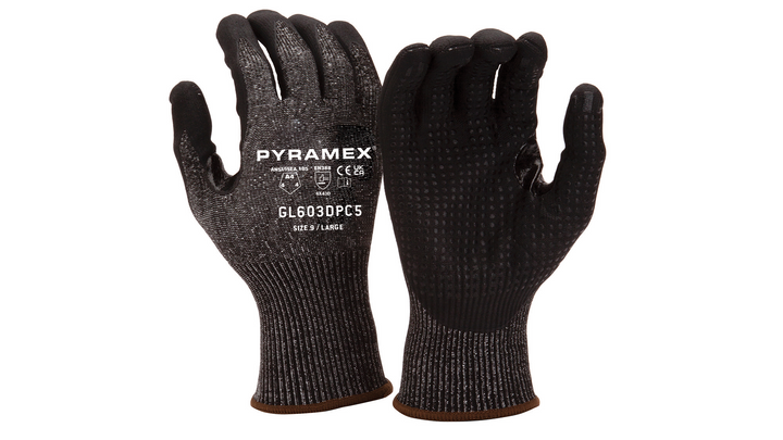 Pyramex GL603DPC5L, GL603DPC5 Glove, Micro-Foam Nitrile, Large Size