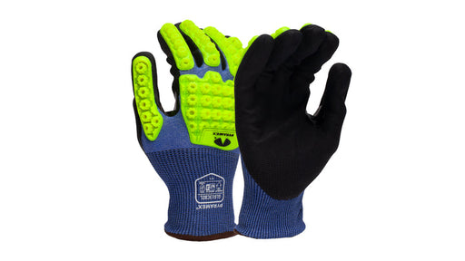 Pyramex GL613CBZS, GL613CBZ Glove, Micro-Foam Nitrile, A4 Cut, Impact, Small Size