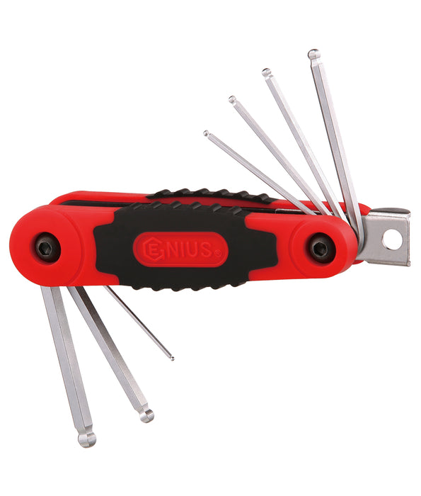 7 Piece Metric Folding Wobble Hex Key Wrench Set