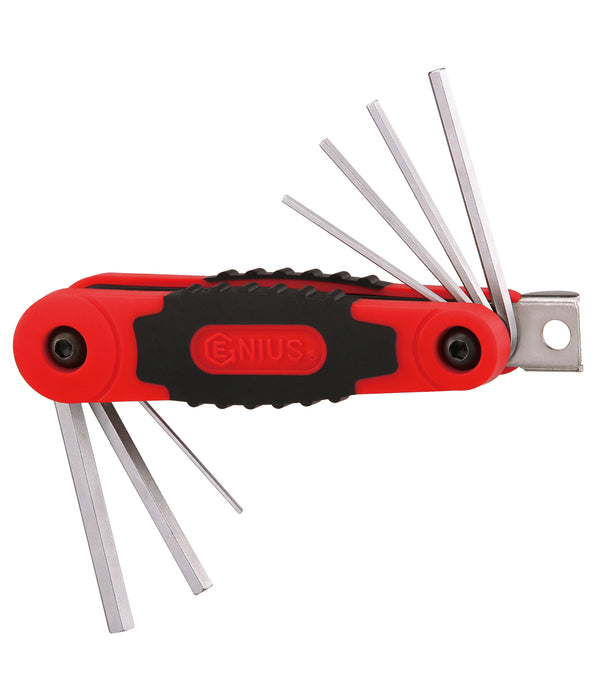 7 Piece Metric Folding Hex Key Wrench Set