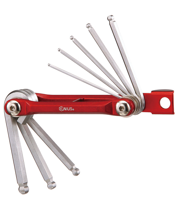 8 Piece SAE Folding Wobble Hex Key Wrench Set