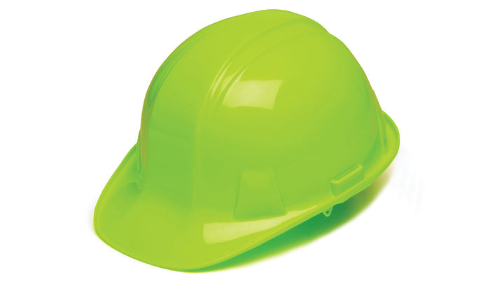 Pyramex HP14131, SL Hard Hat, Hi-Vis Green Color, 4-Point Ratchet Suspension Suspension Sytem