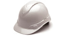 Pyramex HP44116SV, Ridgeline Hard Hat, Vented, Shiny White Graphite (Hydro-Dipped) Color, 4-Point Ratchet Suspension Suspension Sytem