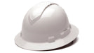 Pyramex HP54110V, Ridgeline Hard Hat, Vented, White Color, 4-Point Ratchet Suspension Suspension Sytem