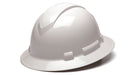 Pyramex HP54110, Ridgeline Hard Hat, White Color, 4-Point Ratchet Suspension Suspension Sytem