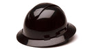 Pyramex HP54111V, Ridgeline Hard Hat, Vented, Black Color, 4-Point Ratchet Suspension Suspension Sytem