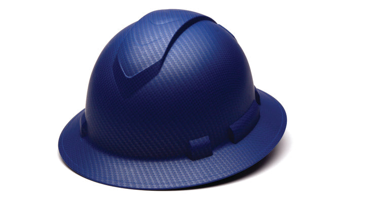 Pyramex HP54122, Ridgeline Hard Hat, Matte Blue Graphite (Hydro-Dipped) Color, 4-Point Ratchet Suspension Suspension Sytem