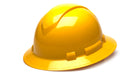 Pyramex HP54130, Ridgeline Hard Hat, Yellow Color, 4-Point Ratchet Suspension Suspension Sytem