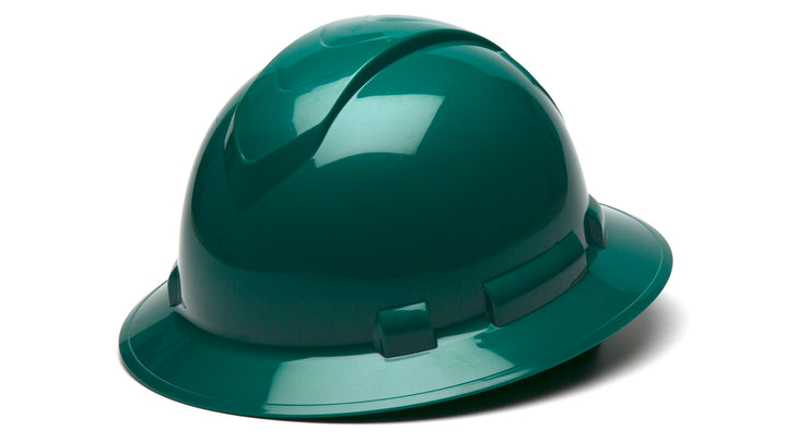 Pyramex HP54135, Ridgeline Hard Hat, Green Color, 4-Point Ratchet Suspension Suspension Sytem