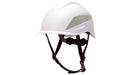 Pyramex HP76110, Ridgeline XR7 Safety Helmet, White Color, 6-Point Ratchet Suspension Suspension Sytem