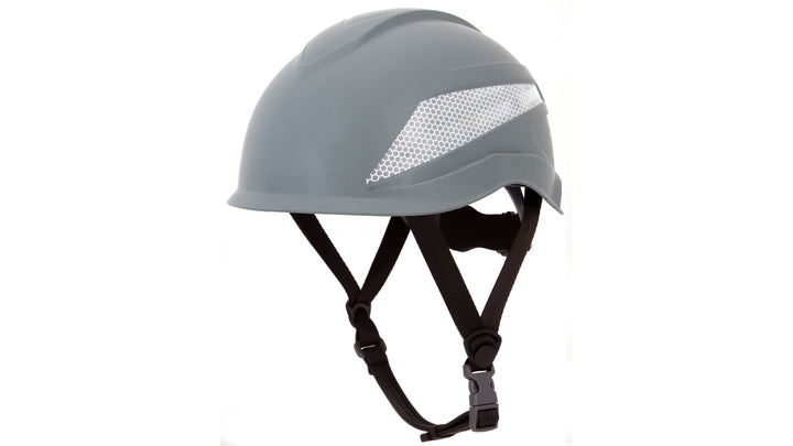 Pyramex HP76113, Ridgeline XR7 Safety Helmet, Slate Gray Color, 6-Point Ratchet Suspension Suspension Sytem