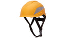 Pyramex HP76130, Ridgeline XR7 Safety Helmet, Yellow Color, 6-Point Ratchet Suspension Suspension Sytem