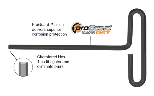 Bondhus Inch Hex T-Handle Screwdriver, ProGuard, Loop