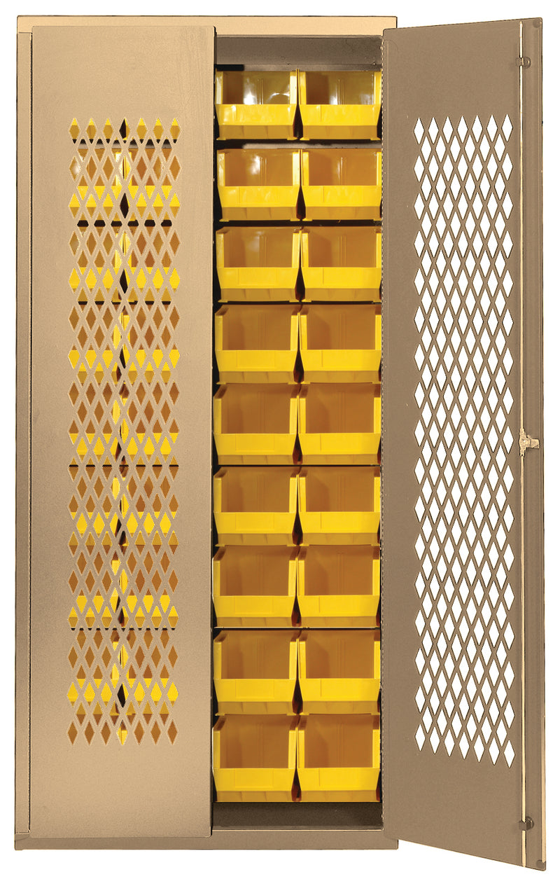 Quantum MESH-BG-240YL | Specialty Bin Cabinets