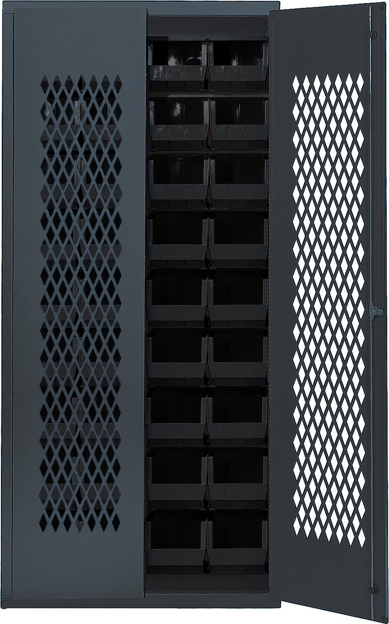 Quantum MESH-240BK | Specialty Bin Cabinets