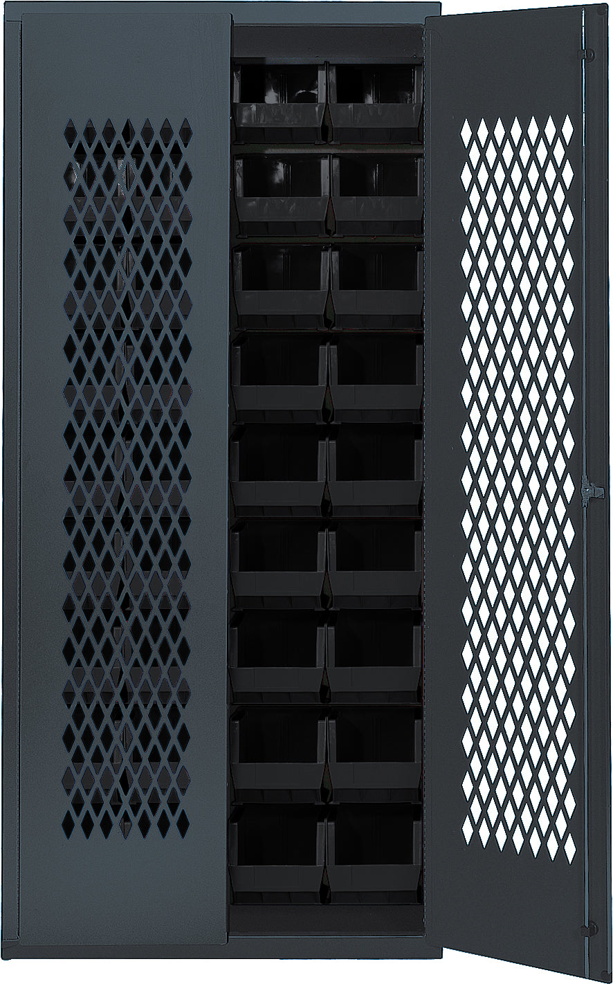 Quantum MESH-240BK | Specialty Bin Cabinets — Integrated Manufacturing ...