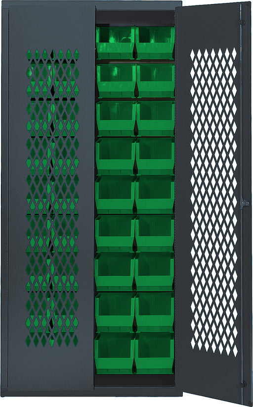 Quantum MESH-BG-240GN | Specialty Bin Cabinets